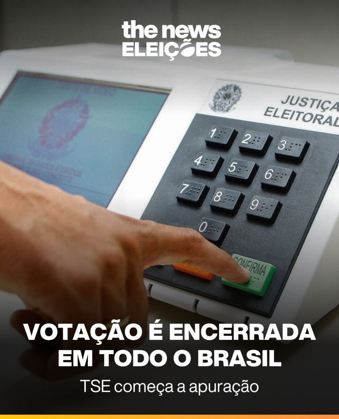 TSE inicia apuração dos votos agora