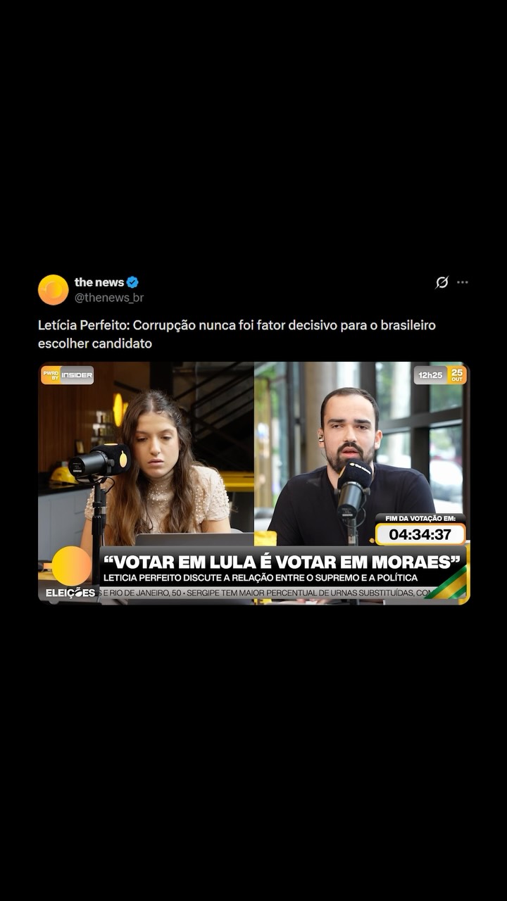Letícia Perfeito comenta se corrupção é fator decisivo na hora de votar