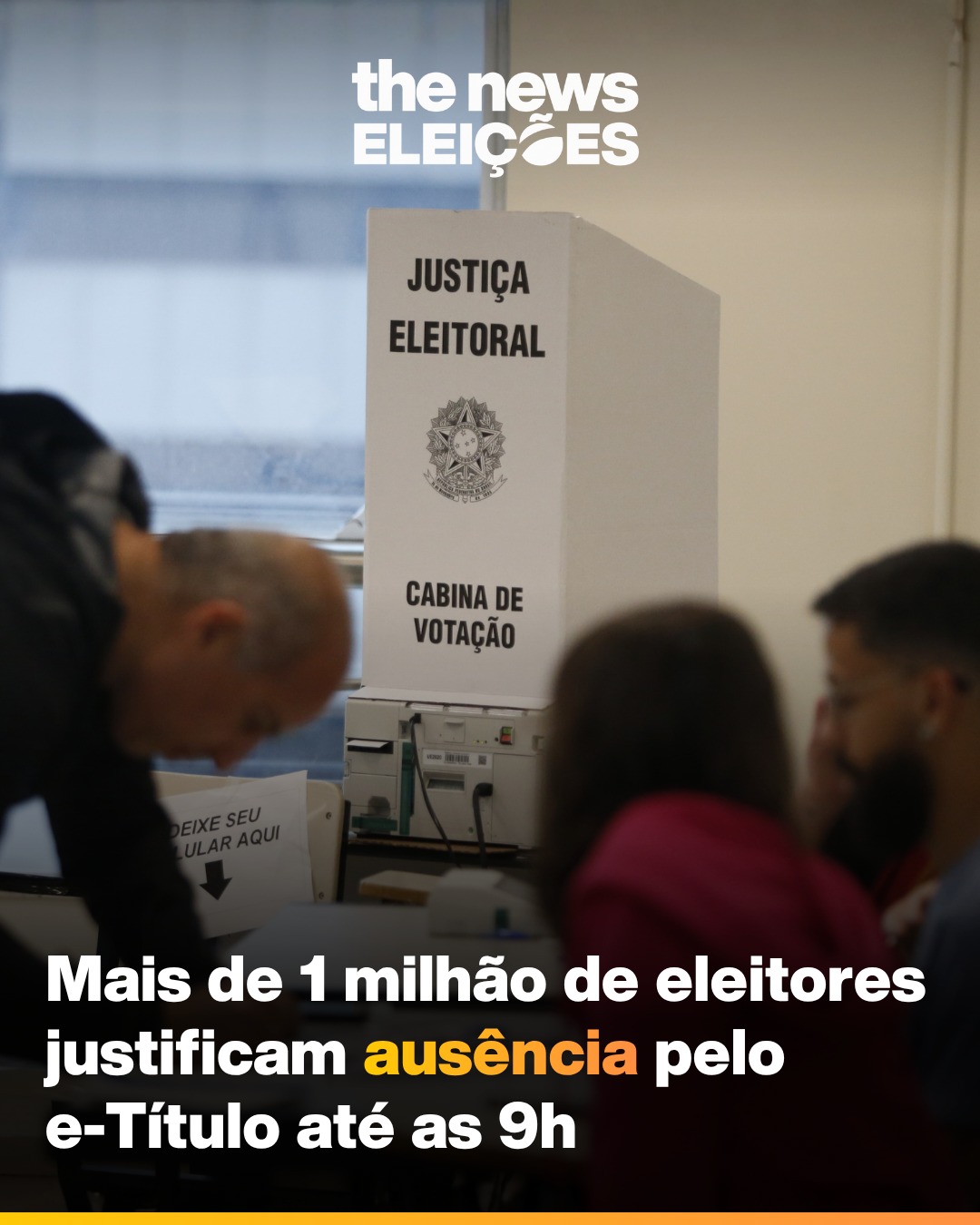 Mais de 1 milhão de eleitores justificaram a ausência no 2º turno pelo e-Título até as 9h