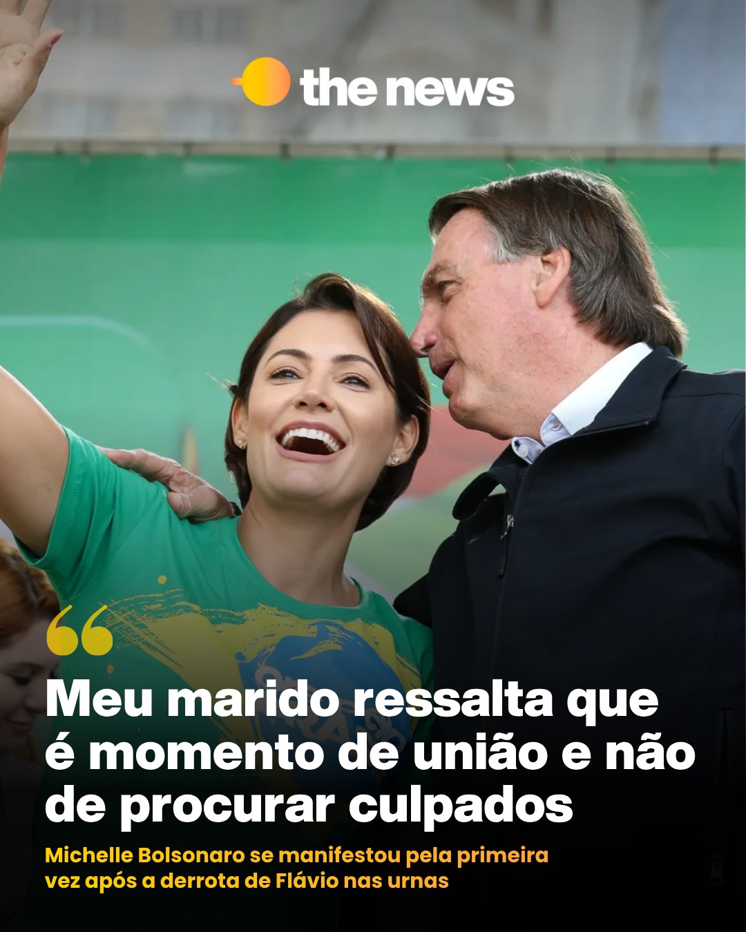 Michelle Bolsonaro pede união e evita críticas a aliados