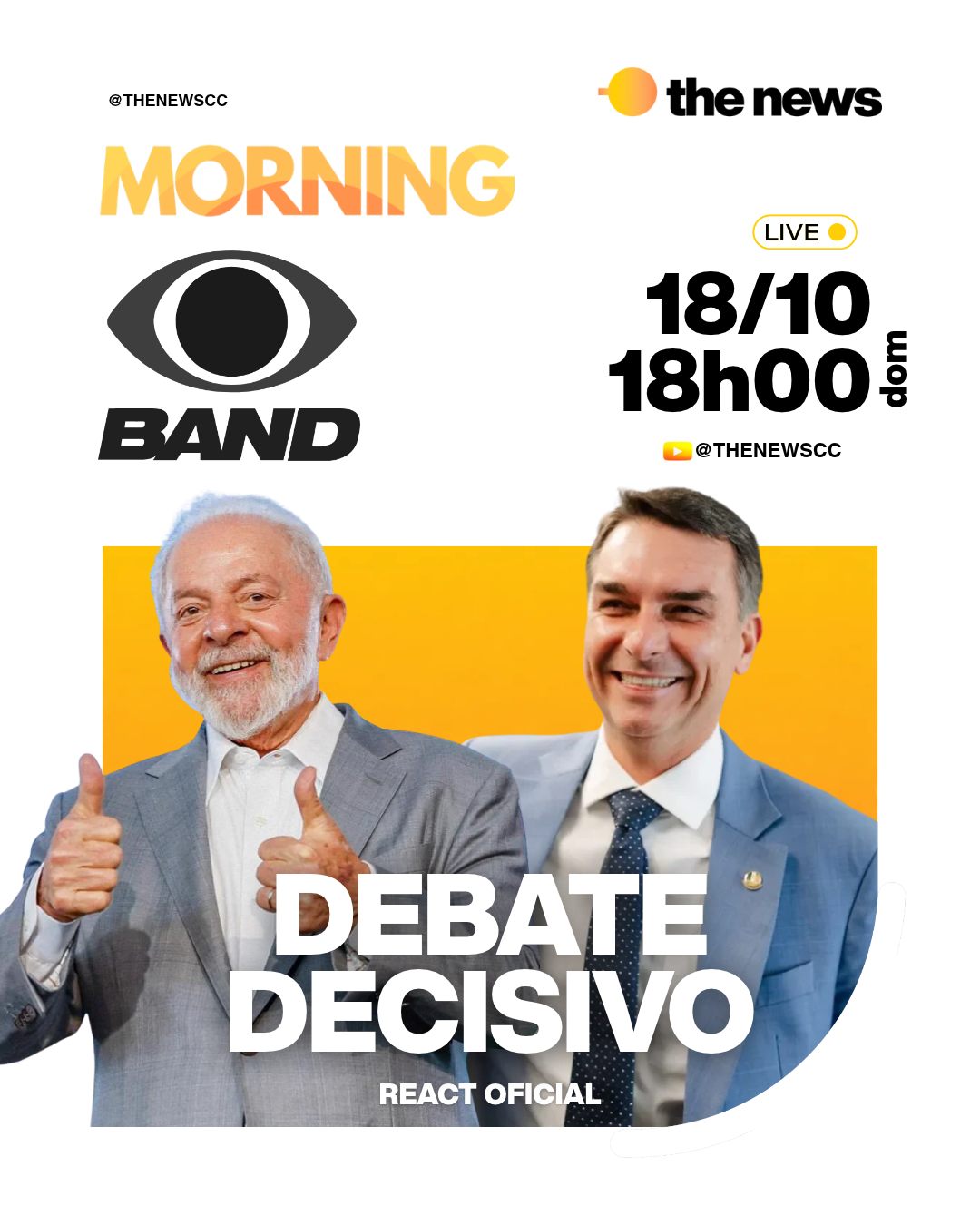React ofical do debate da Band