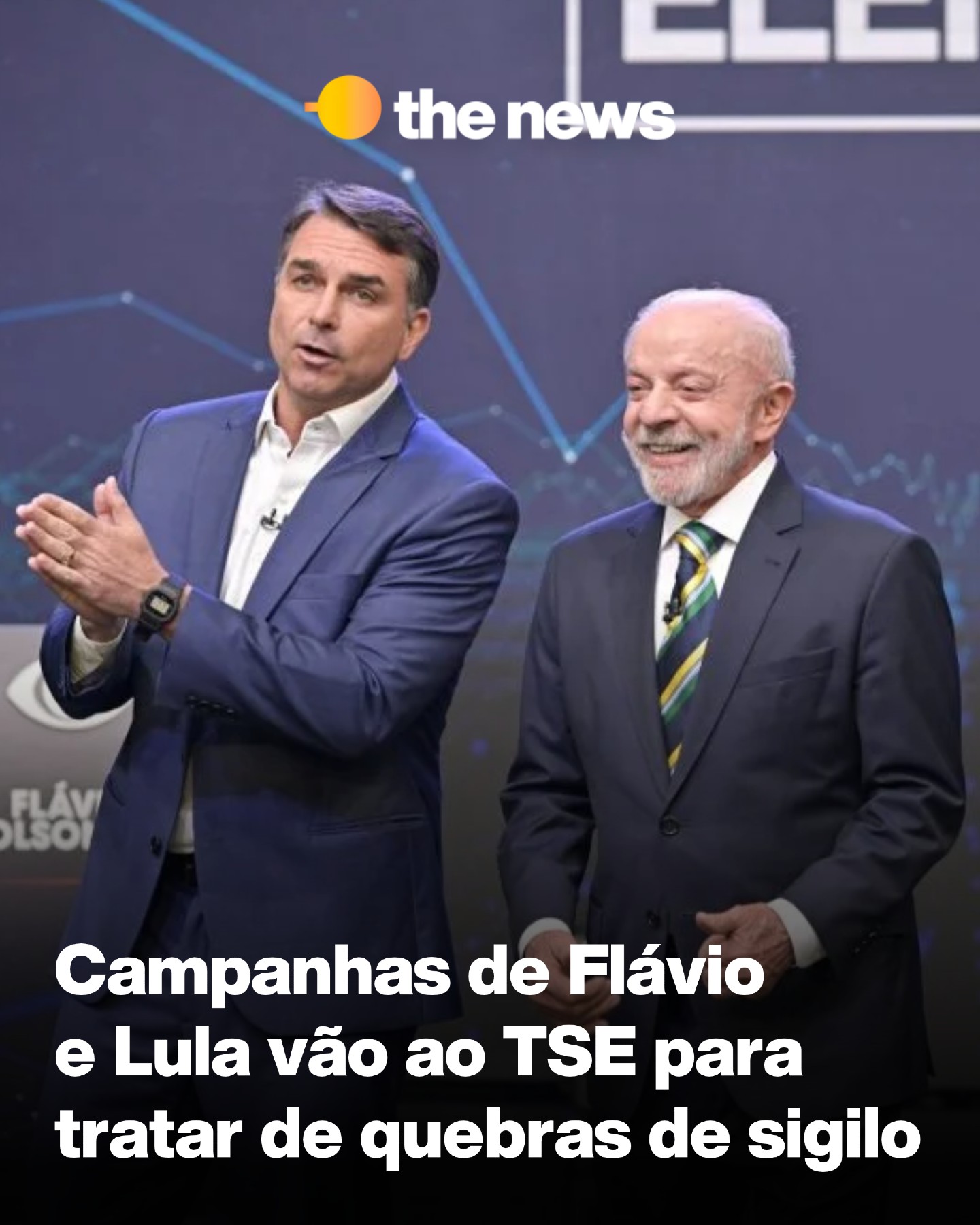Campanhas de Flávio e Lula vão ao TSE por quebra de sigilos