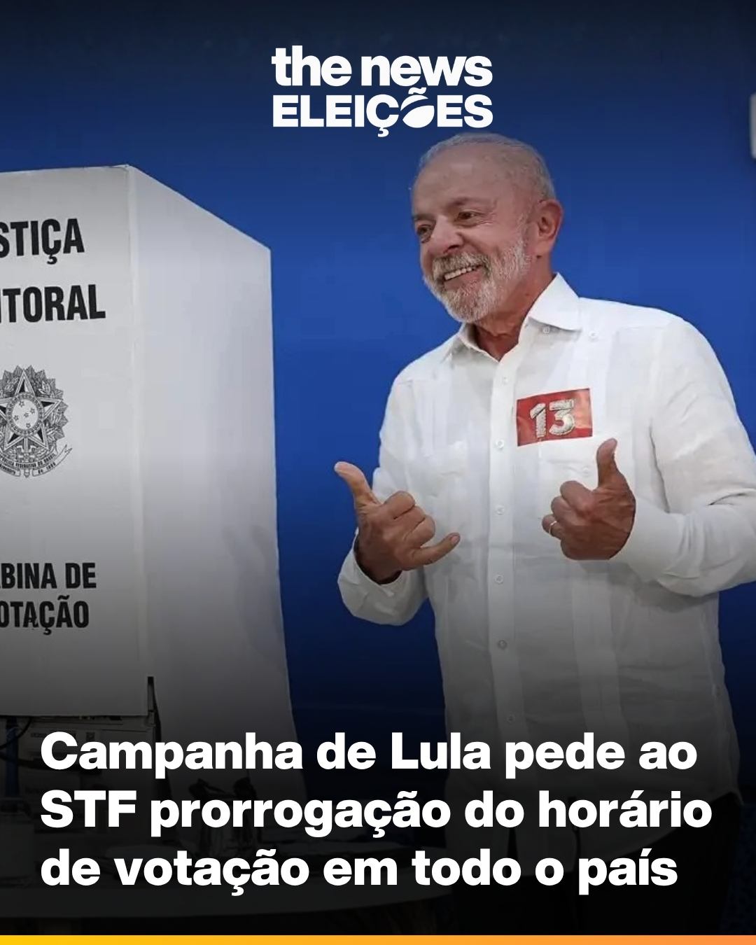 A campanha de Lula pediu ao STF que o horário de votação seja estendido até as 19h
